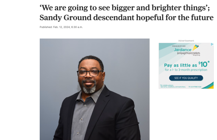 Sandy Ground Featured in an SILive article