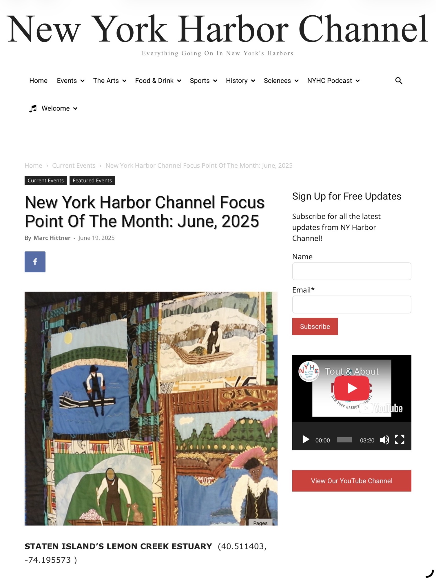 Sandy Ground Historical Society Mentioned In New York Harbor Channel Focus Point Of The Month